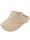 Golf Wear Logo Line Color Sun Cap Beige - J JANE - BALAAN 3