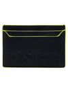 Embossed Logo Card Wallet Black - MSGM - BALAAN 1