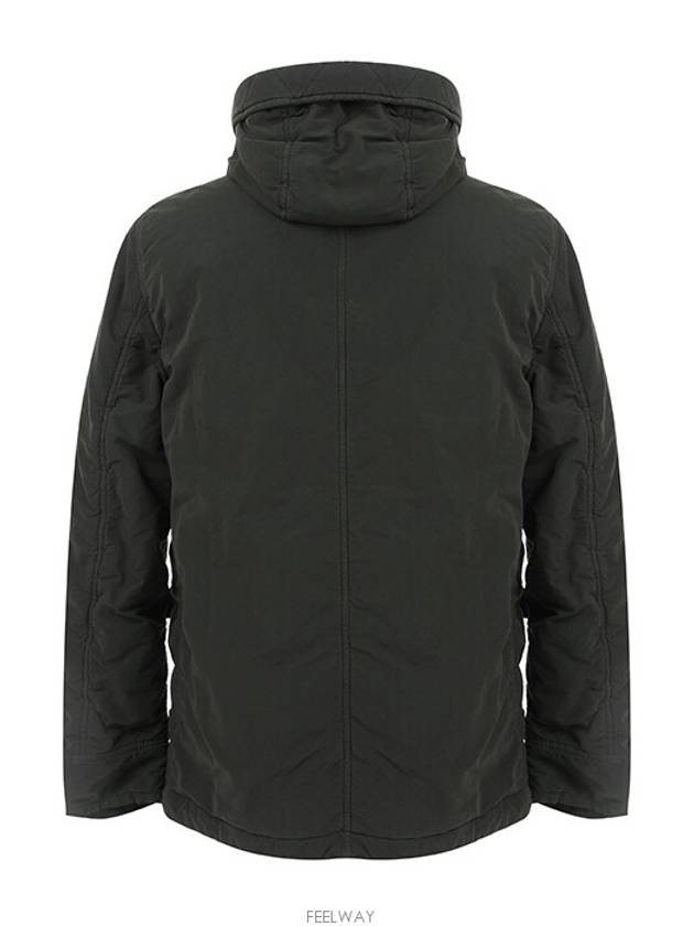 David Light TC Mircropile Hooded Jacket Dark Green - STONE ISLAND - BALAAN 4