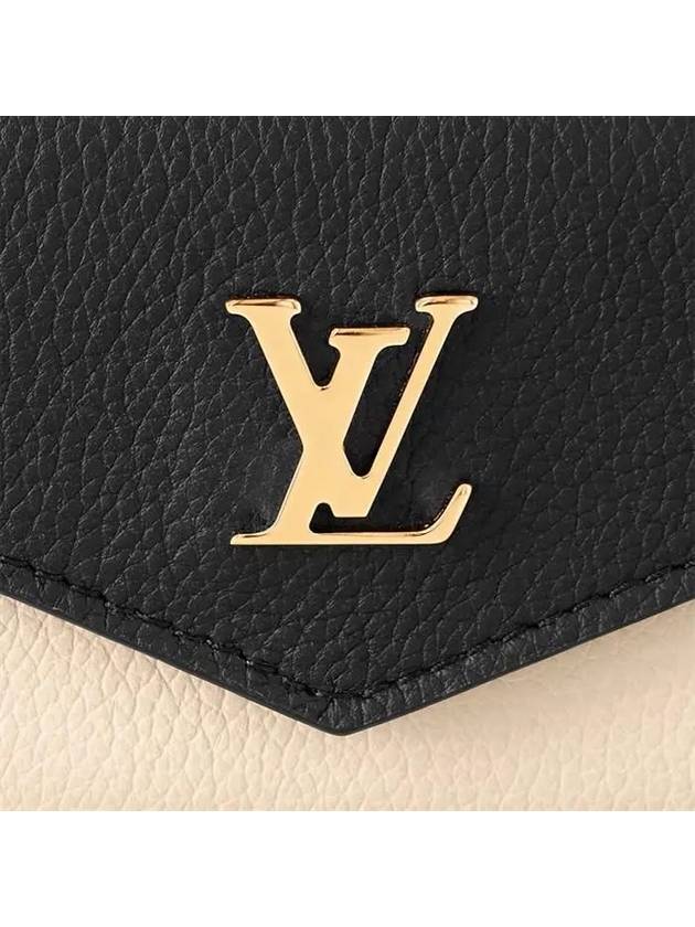 Lockmini Lockme Half Wallet Black Beige - LOUIS VUITTON - BALAAN 7