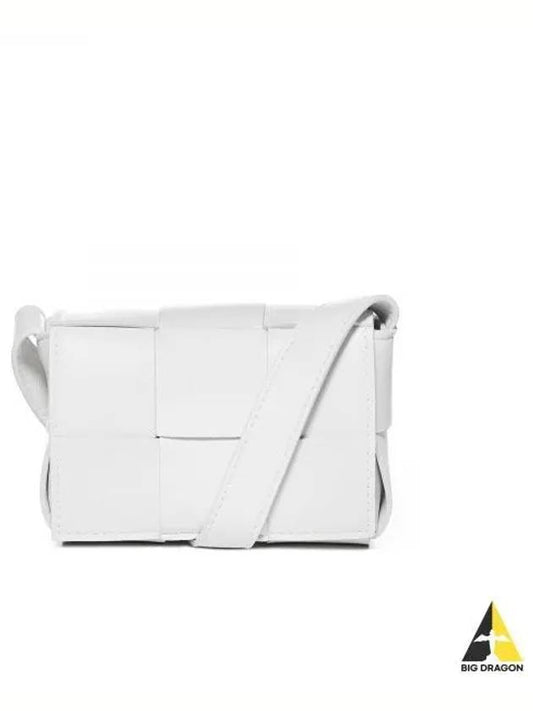 Intrecciato Cassette Small Cross Bag White - BOTTEGA VENETA - BALAAN 2