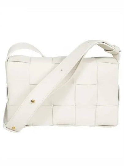 Cassette Intrecciato Small Cross Bag White - BOTTEGA VENETA - BALAAN 2