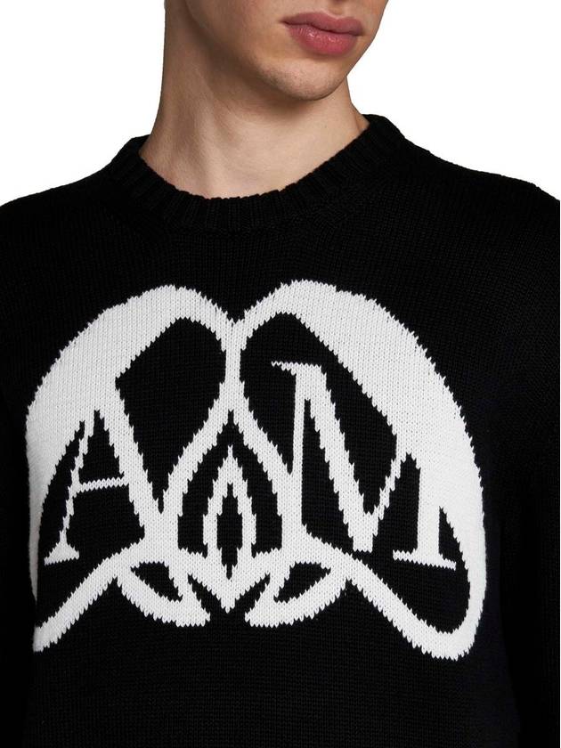 SEAL Logo Cotton Sweater 775849Q1A701080 B0710986976 - ALEXANDER MCQUEEN - BALAAN 6