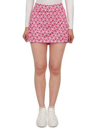 Amelie Print Mini Skirt Pink - J.LINDEBERG - BALAAN 1