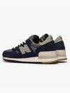 990v1 Made in USA Low Top Sneakers Dark Navy - NEW BALANCE - BALAAN 4