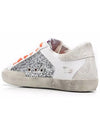 Superstar Glitter Low Top Sneakers Silver White - GOLDEN GOOSE - BALAAN 4