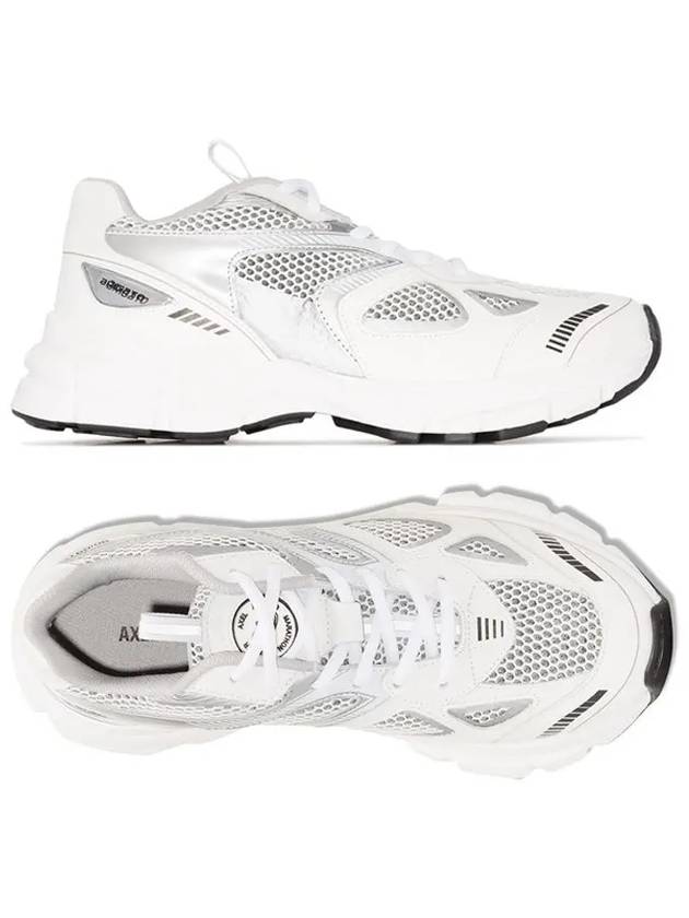 Marathon Runner Low Top Sneakers White Silver - AXEL ARIGATO - BALAAN 3