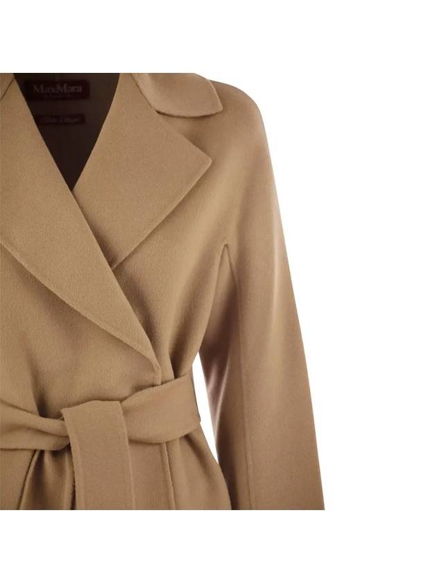 CLES Belted Wool Coat Camel 2426016021 024 - MAX MARA - BALAAN 4