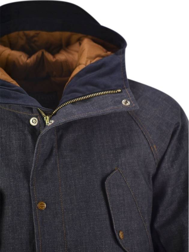 NEW FISHERMAN DENIM - Hooded parka in denim fabric - MANIFATTURA CECCARELLI - BALAAN 4