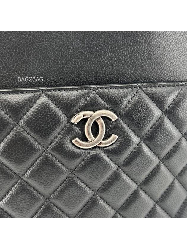 CH Season Caviar Shoulder Bag Black Silver CH42BG066 - CHANEL - BALAAN 5