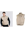 Golf High Neck Woven Vest Beige - HENRY STUART - BALAAN 2