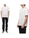 Cotton Short Sleeve T-Shirt Ivory - BRUNELLO CUCINELLI - BALAAN 3