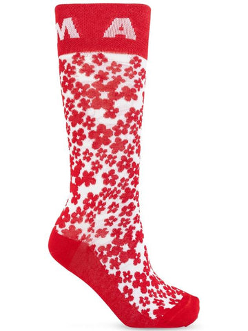 Marni Socks With Logo, Women's, Red - MARNI - BALAAN 1