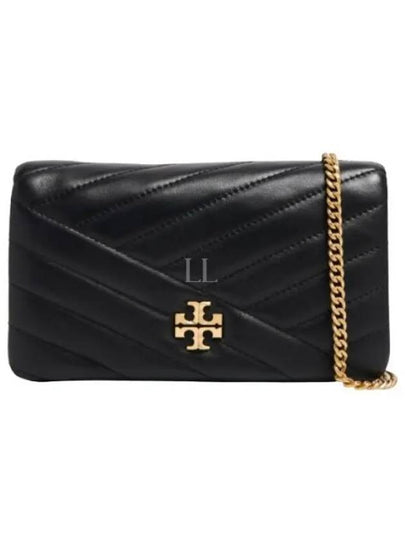 Kira Chevron Chain Cross Bag Black - TORY BURCH - BALAAN 2