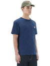 Fox Head Patch Classic Short Sleeve T-Shirt Navy Melange - MAISON KITSUNE - BALAAN 5