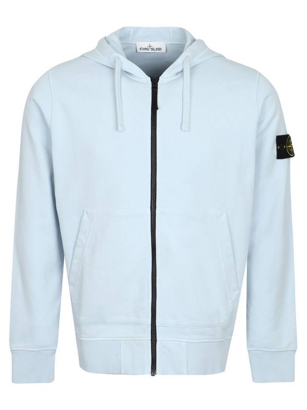 Wappen Patch Pocket Zip Up Hoodie Conch - STONE ISLAND - BALAAN 1