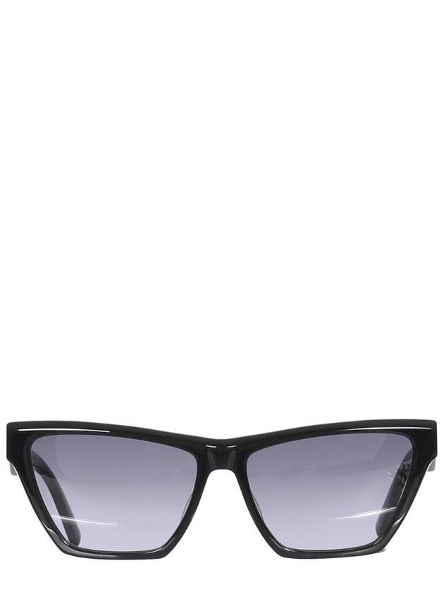 SL M103 Gold Logo Cat Eye Sunglasses Black - SAINT LAURENT - BALAAN 2