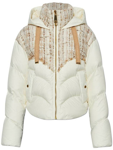 Khrisjoy Down Jacket With Hood, Women's, Cream - KHRISJOY - BALAAN 1