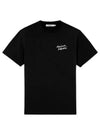 Mini Handwriting Logo Cotton Short Sleeve T-Shirt Black - MAISON KITSUNE - BALAAN 2