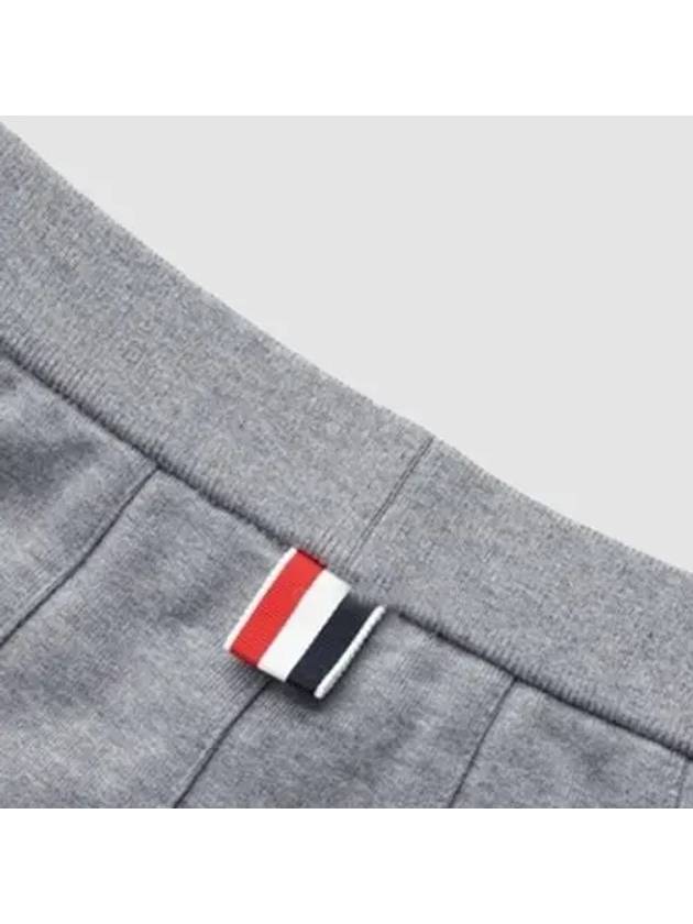 Women's Pleated Cotton A-Line Skirt Gray - THOM BROWNE - BALAAN.
