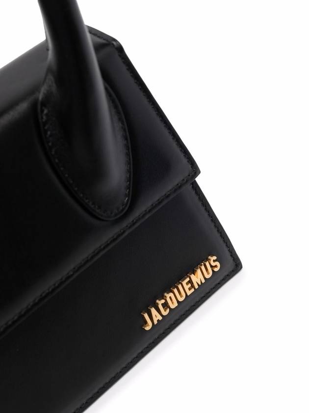 Le Chiquito Noeud Coiled Leather Tote Bag Black - JACQUEMUS - BALAAN 7