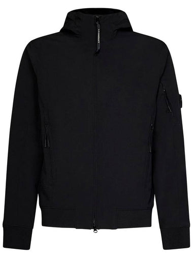 Men's Solf Shell R Lens Hooded Jacket Black - CP COMPANY - BALAAN 1