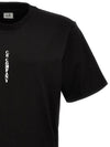 Vertical Lettering Logo Graphic Short Sleeve T-Shirt Black - CP COMPANY - BALAAN 4