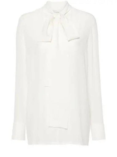 Elleni Silk Blouse White - MAX MARA - BALAAN 1