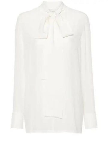 Elleni Silk Blouse White - MAX MARA - BALAAN 1