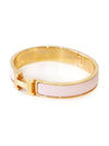 Hermes H700001 Blanc White Rose Gold Click Ache PM Bracelet - HERMES - BALAAN 4