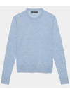 Talk Buddy To Me Crew Neck Merino Wool Knit Top Sky Blue - G/FORE - BALAAN 3