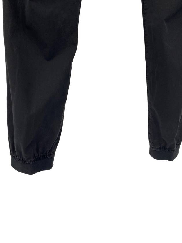 Banding Waist Tapered Cargo Straight Pants Black - STONE ISLAND - BALAAN 5