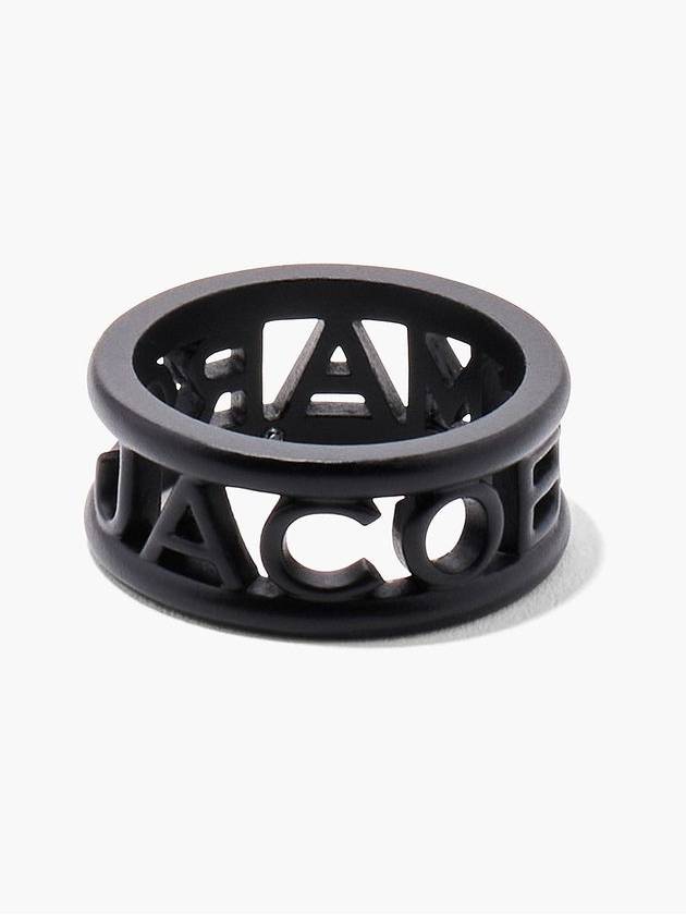 Monogram Metal Logo Ring_Black (2S3JRN002J20-001) - MARC JACOBS - BALAAN 2