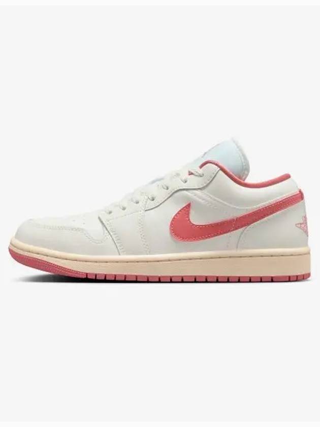 Air Jordan 1 Low Top Sneakers Pink Salt Guava Ice - NIKE - BALAAN 2