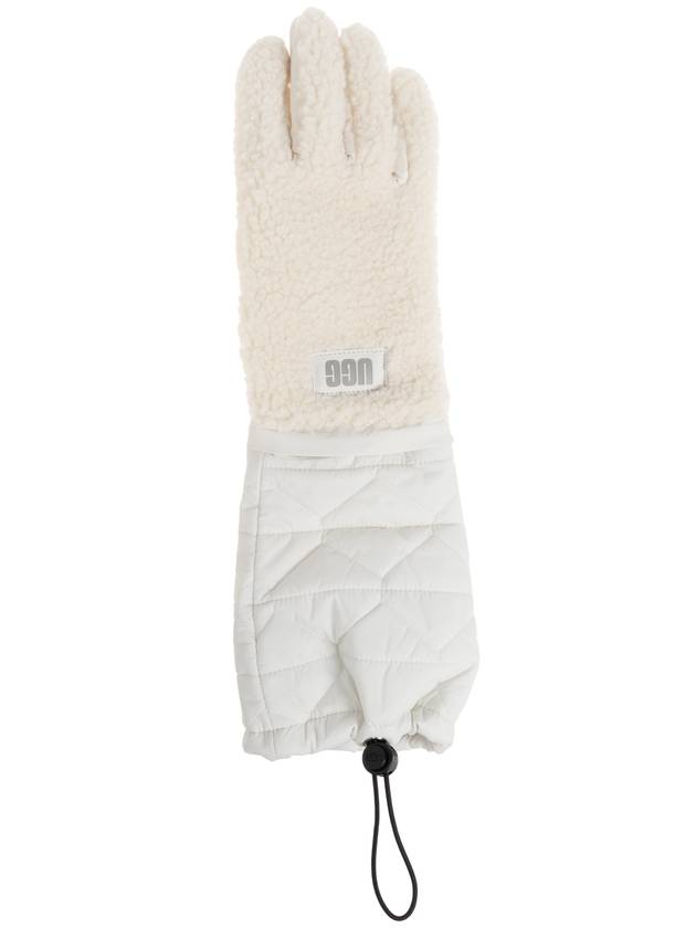 UGG Gloves With Faux Fur, Women's, Cream - UGG - BALAAN 5