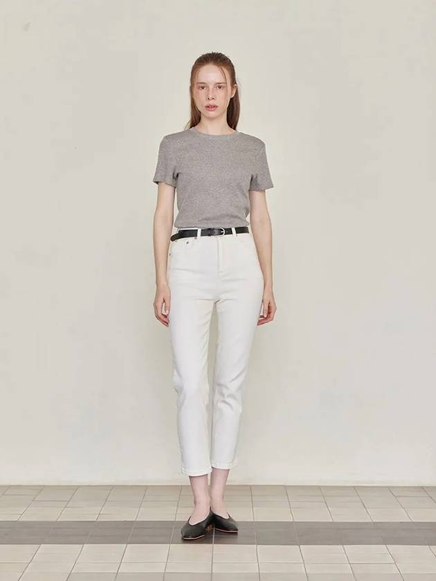 Crop Denim Pants White - LESEIZIEME - BALAAN 4