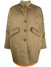 Women's Stitched Padded Single Coat Beige - MAISON MARGIELA - BALAAN 2