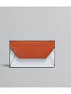 Orange White Flap Card Case PFMO0074U0 P2644 Z529N - MARNI - BALAAN 3