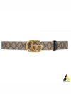 GG Marmont Reversible Leather Belt Beige Black - GUCCI - BALAAN 2