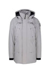 Saint Ulric Logo Plaque Hooded Parka Grey - MOOSE KNUCKLES - BALAAN 2