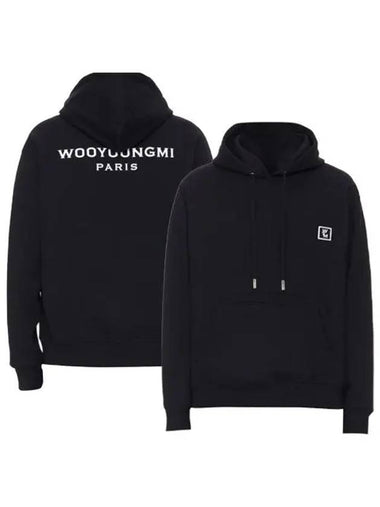 WYM Patch Back Logo Hoodie Black - WOOYOUNGMI - BALAAN 1