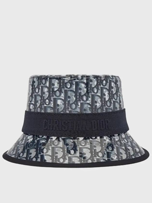 French Oblique Small Brim Bucket Hat Blue - DIOR - BALAAN 2