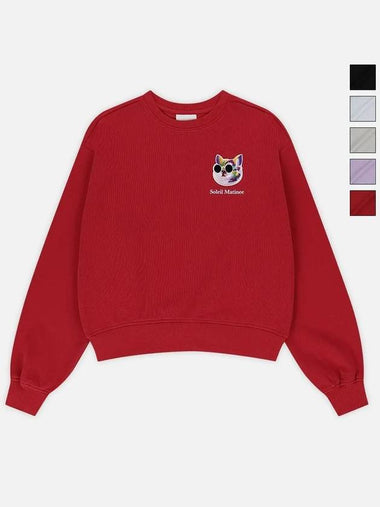 Brushed Options Mini Fancy Kitty Wapen Sweat Shirts RED - LE SOLEIL MATINEE - BALAAN 1