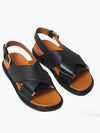 Fussbet Cross Sandals Black - MARNI - BALAAN 2