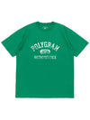 VINT RETRO SERVICE T SHIRTS KELLY GREEN - POLYGRAM - BALAAN 4