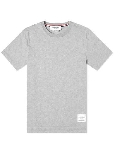 Back Tennis Ball Logo Short Sleeve T-shirt Grey - THOM BROWNE - BALAAN 1