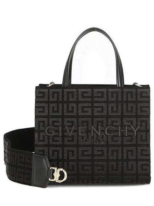 G Logo Small Canvas Tote Bag Black - GIVENCHY - BALAAN 2