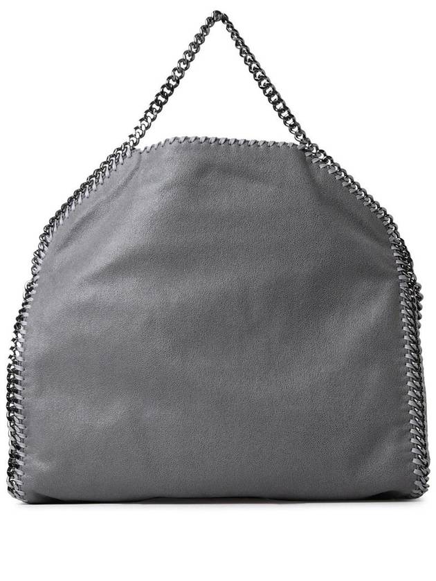 Silver Falabella Fold Over Tote Bag Light Gray - STELLA MCCARTNEY - BALAAN 4