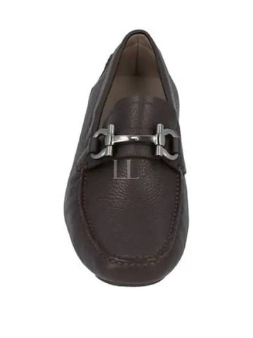 Gancini Men s Moccasins EEE GRANDIOSO HICKORY 0642847 - SALVATORE FERRAGAMO - BALAAN 1