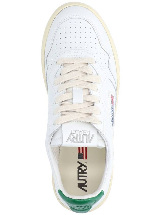 Medalist Green Tab Leather Low Top Sneakers White - AUTRY - BALAAN 6